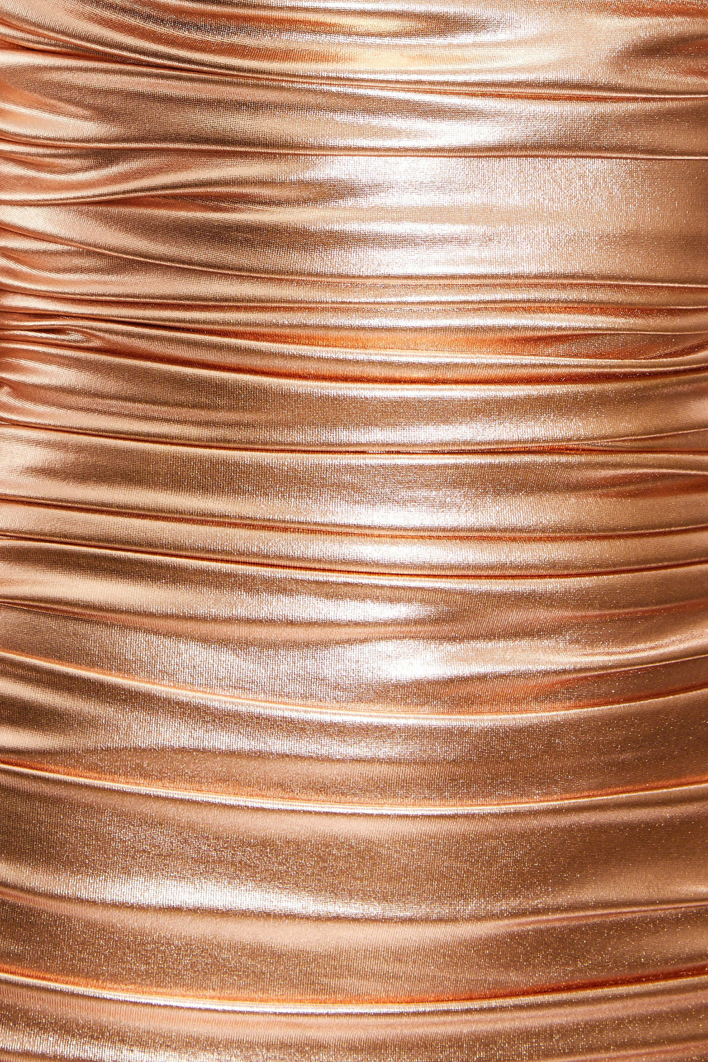 Spellbound Holographic Ruched Bodycon Mini Dress in Gold