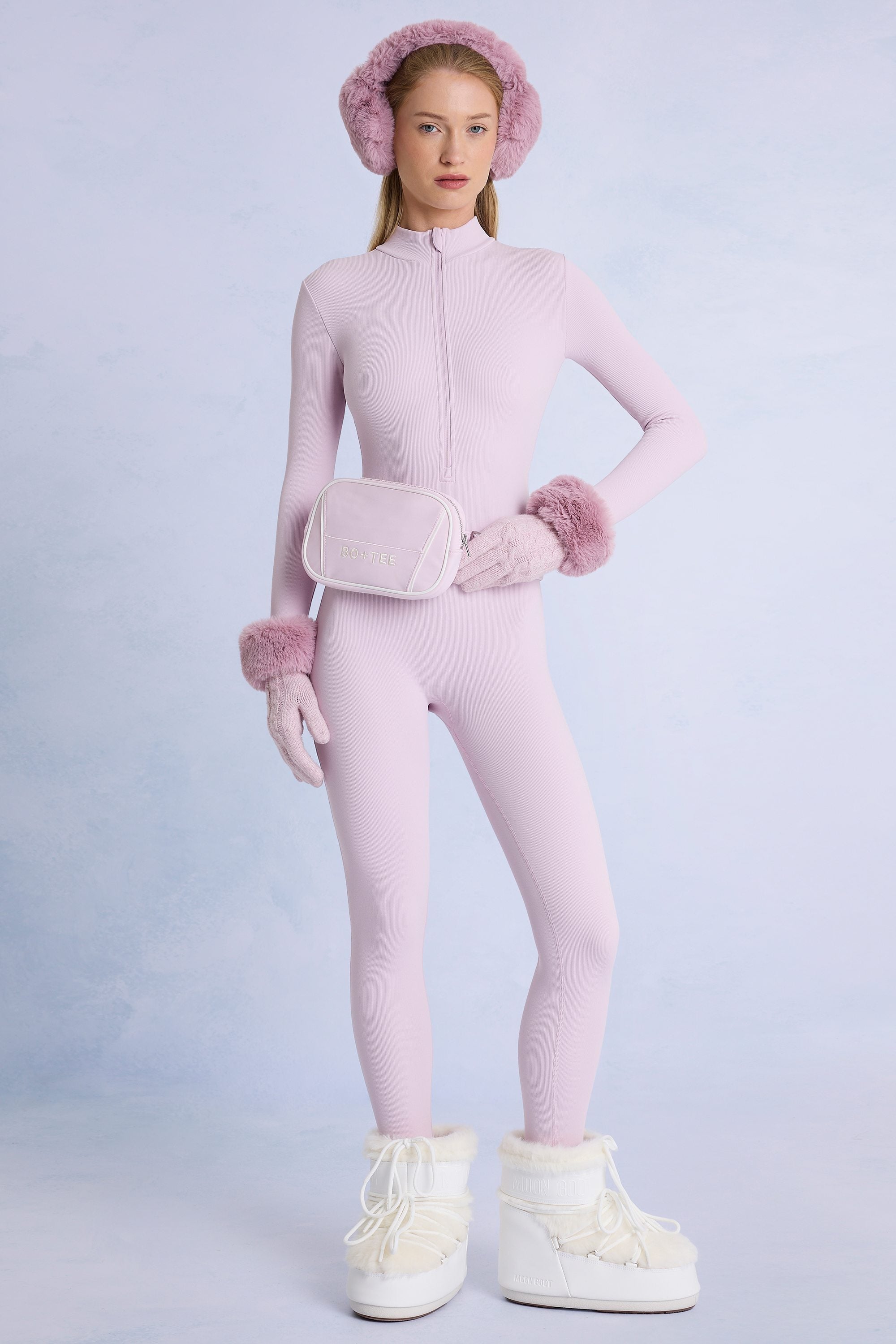 Waterproof Multiway Ski Bag in Powder Pink