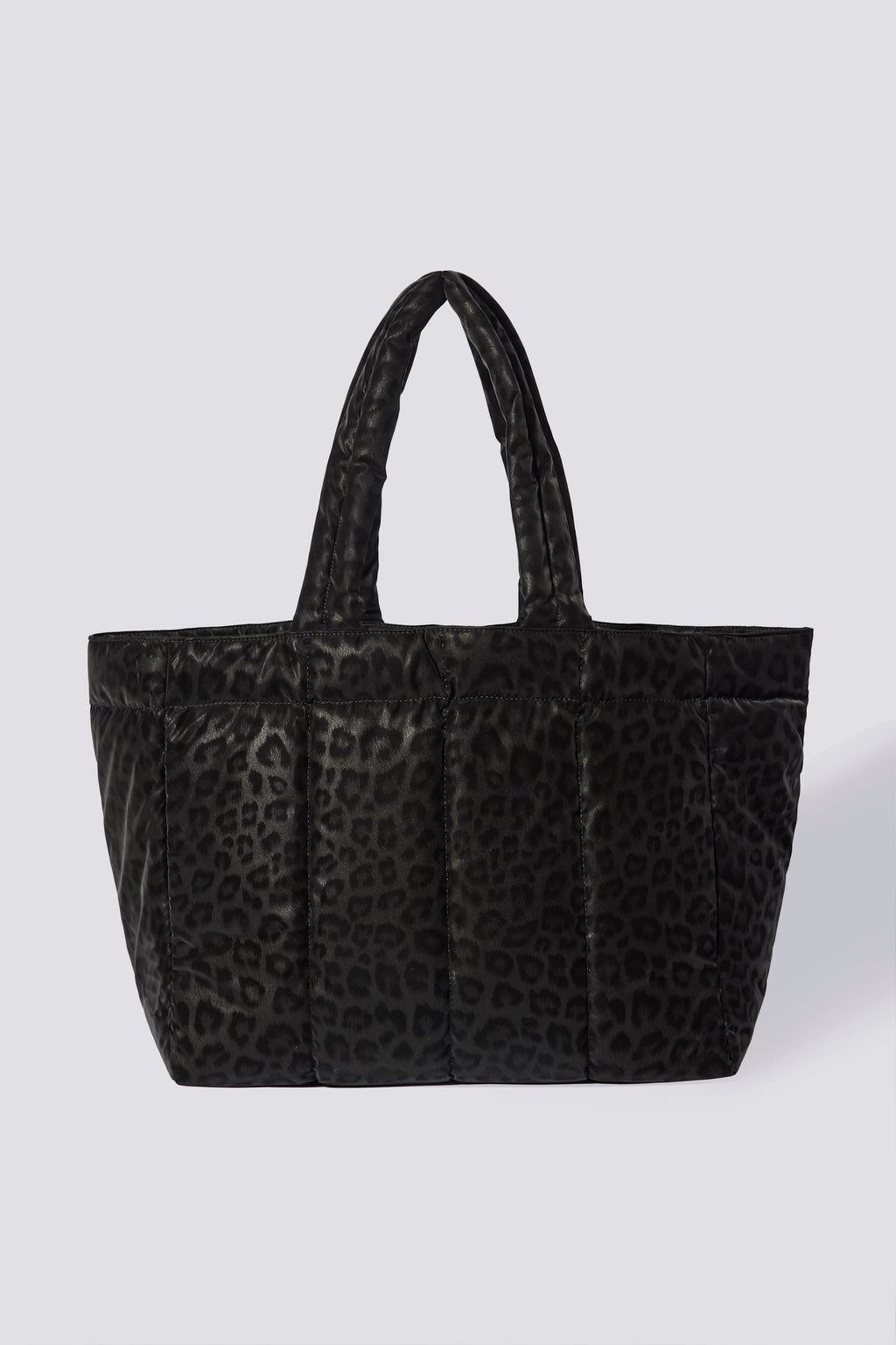 Waterproof Puffer Tote Bag in Black